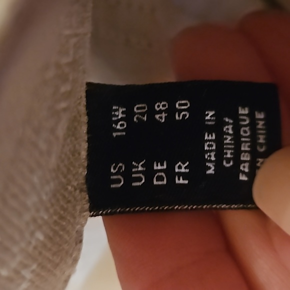 Land's End High Rise Slim Ankle Jean -Metallic Gold 16W - Picture 4 of 6